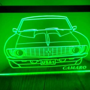 Camaro 60s LED light sign 9x12 new mancave present